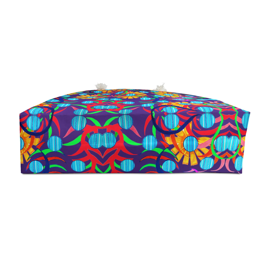 Purple Sunflower Weekender Open Beach Tote Bag