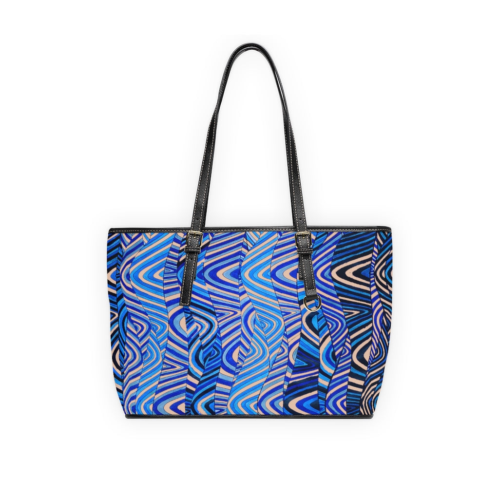nude psychedelic print tote bag