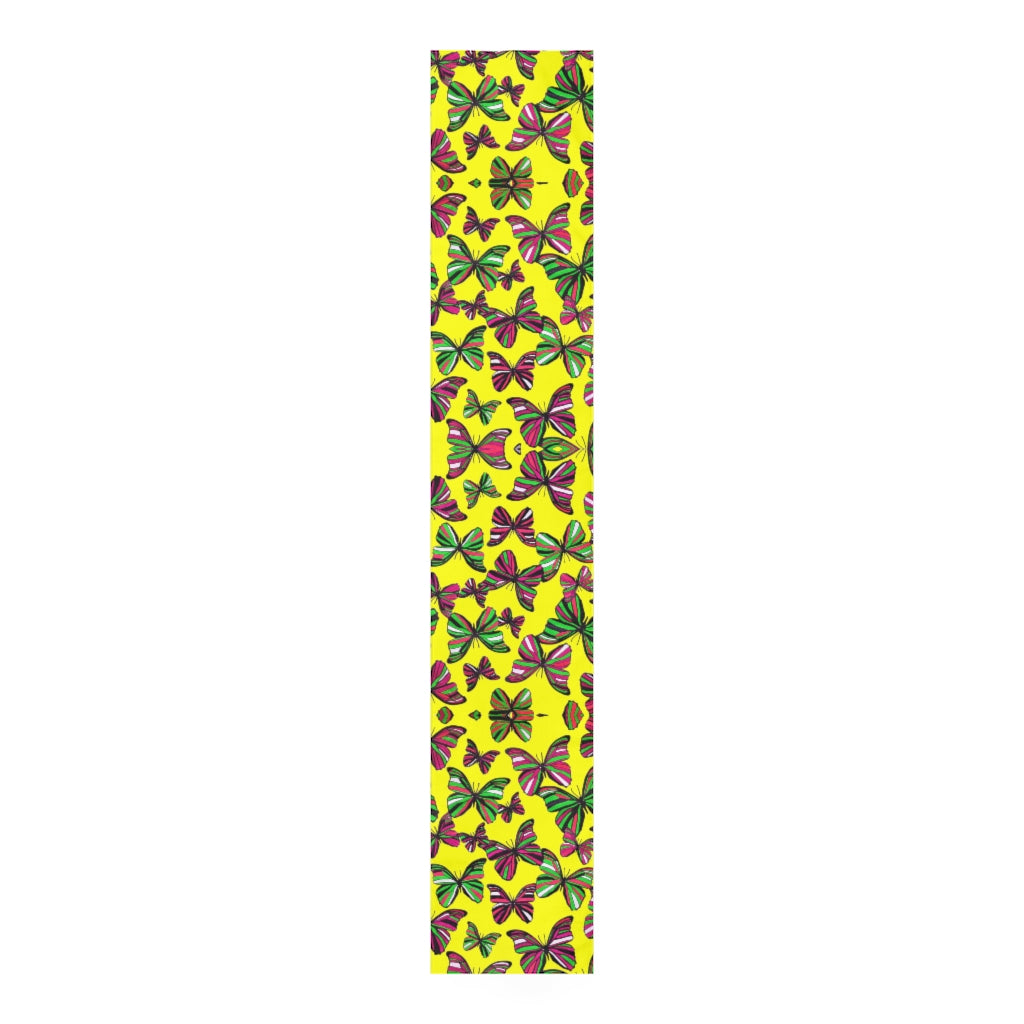 Butterflies Canary Table Runner