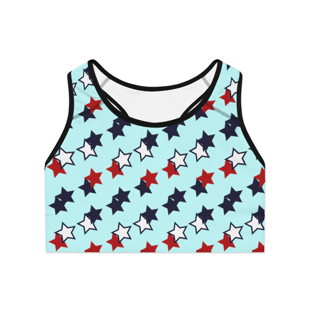 Icy Star Print (AOP) Sports Bra