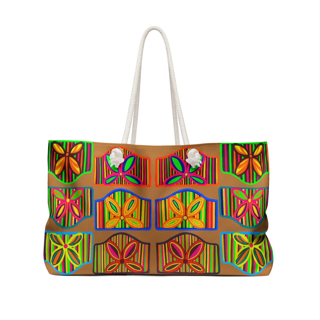tussock art deco beach tote