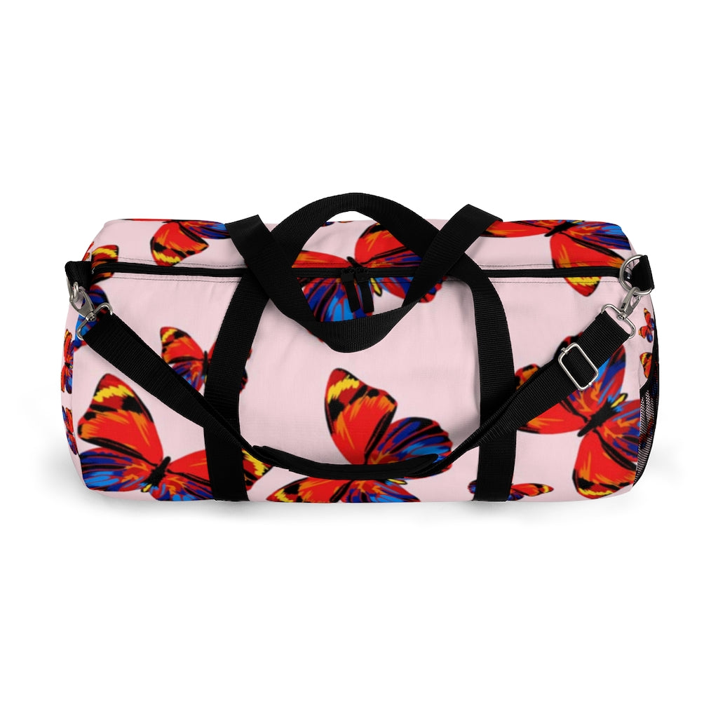 Tangerine Butterflies Duffel Bag