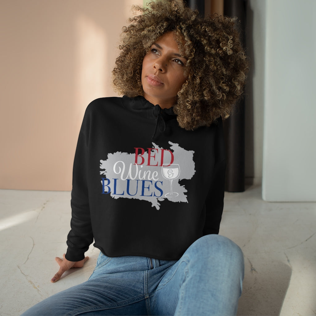 Bed & Wine Crop Hoodie