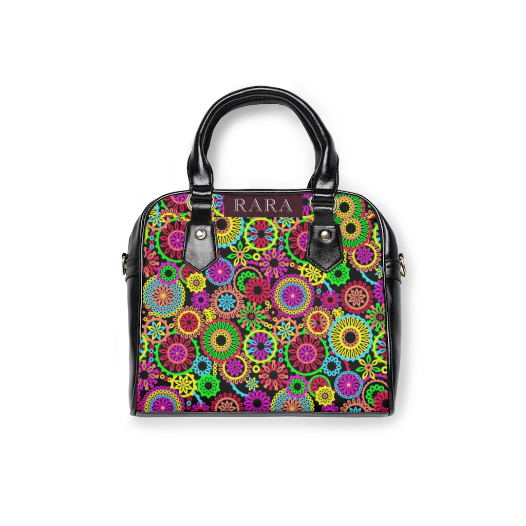 70s bohemian black handbag