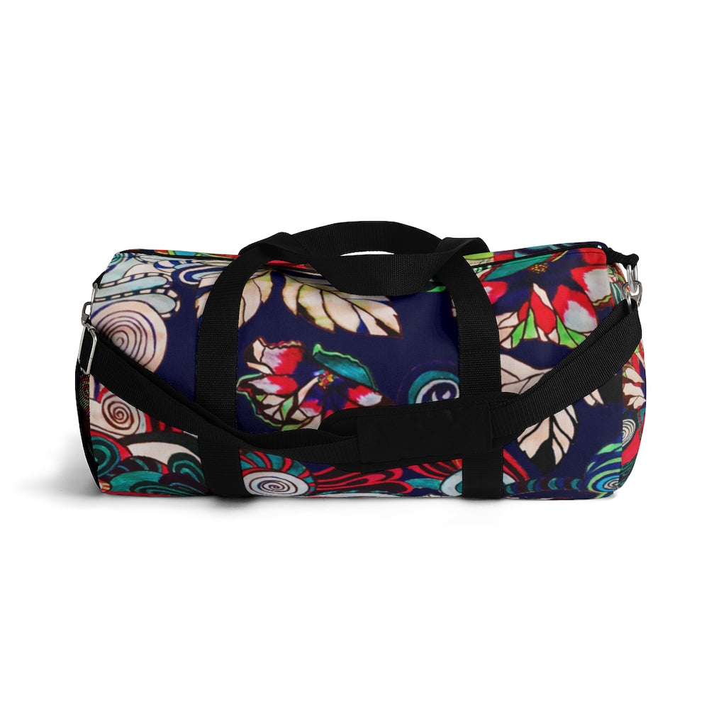 Artsy Floral Pop Ink Duffel Bag