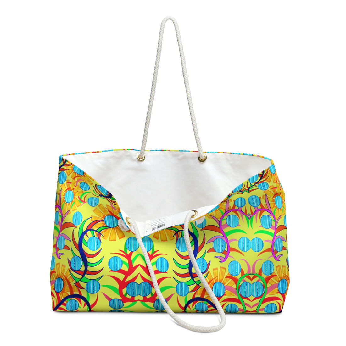 Canary Sunflower Weekender Open Beach Tote Bag