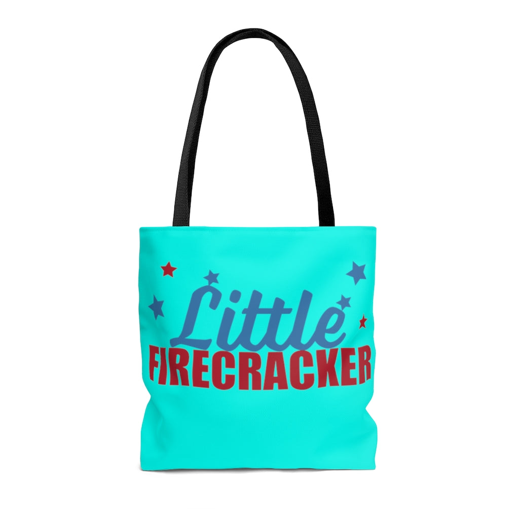 AOP Fire Cracker Cyan Tote Bag