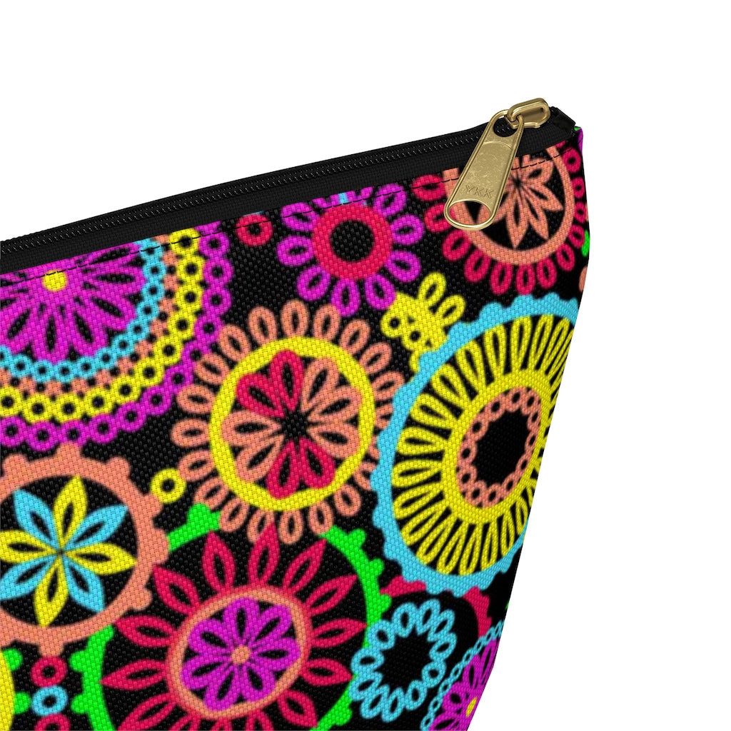 The 70's Vibe Black Accessory Pouch