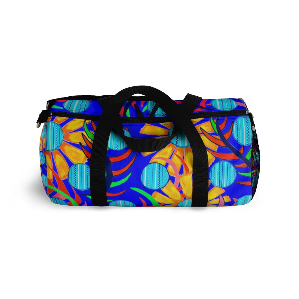 Sunflower Electric Blue Duffel Bag