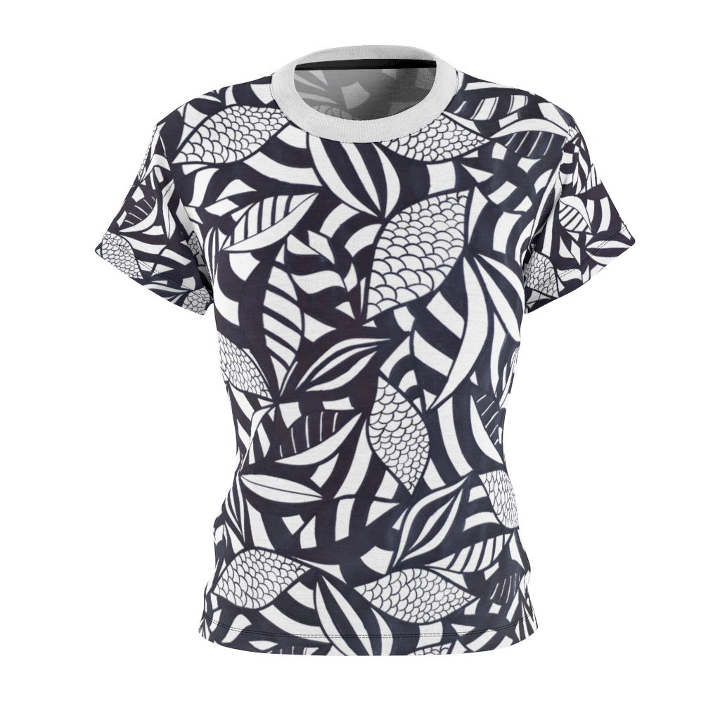 Tropical Minimalist Monochrome AOP T-shirt