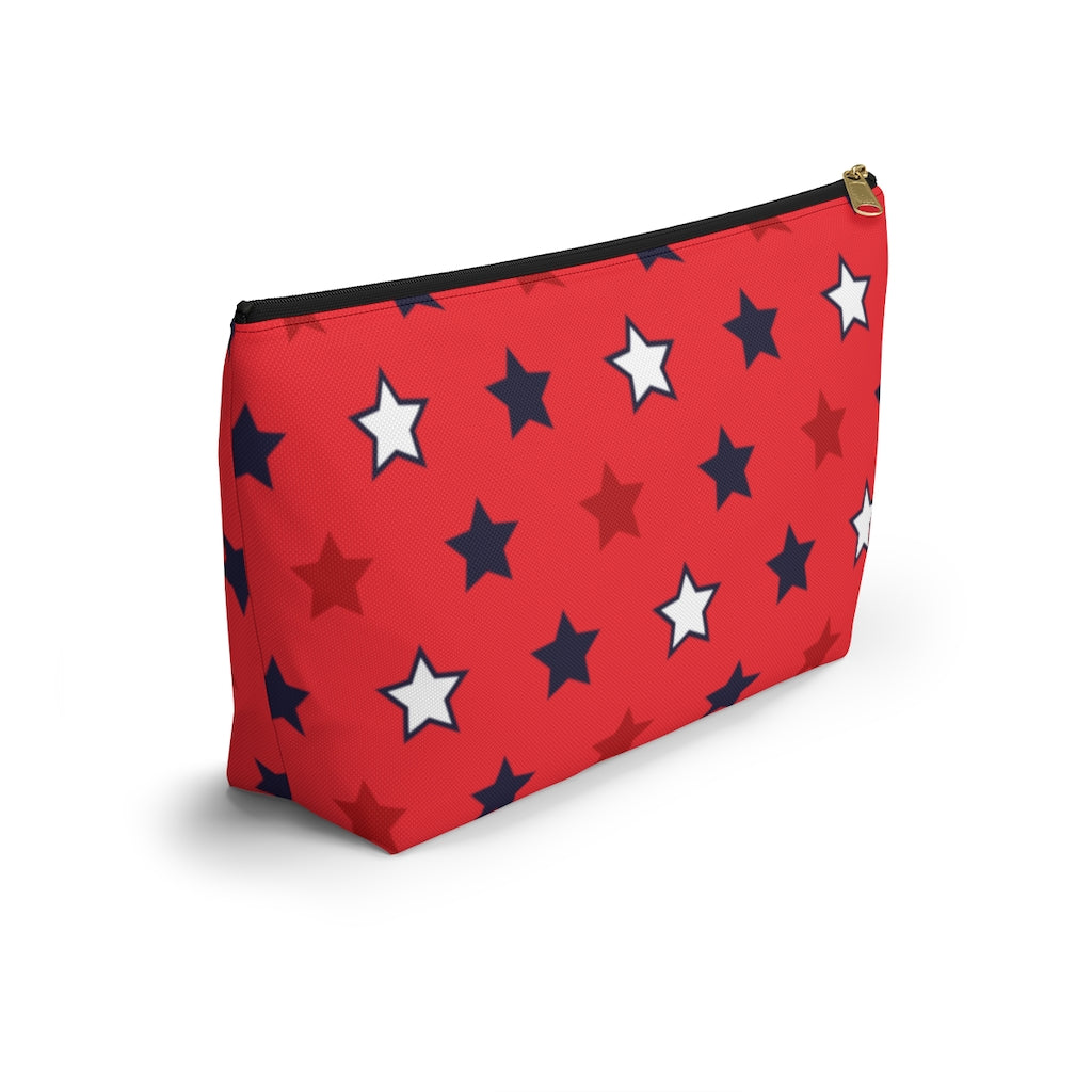 Starry Red Accessory Pouch