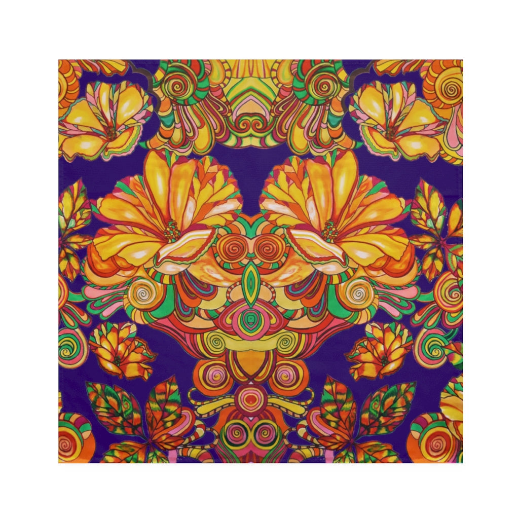 Violet Artsy Floral Napkin