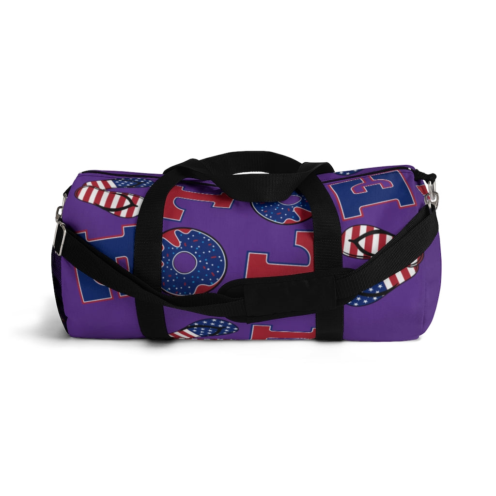 American Love Purple Duffel Bag