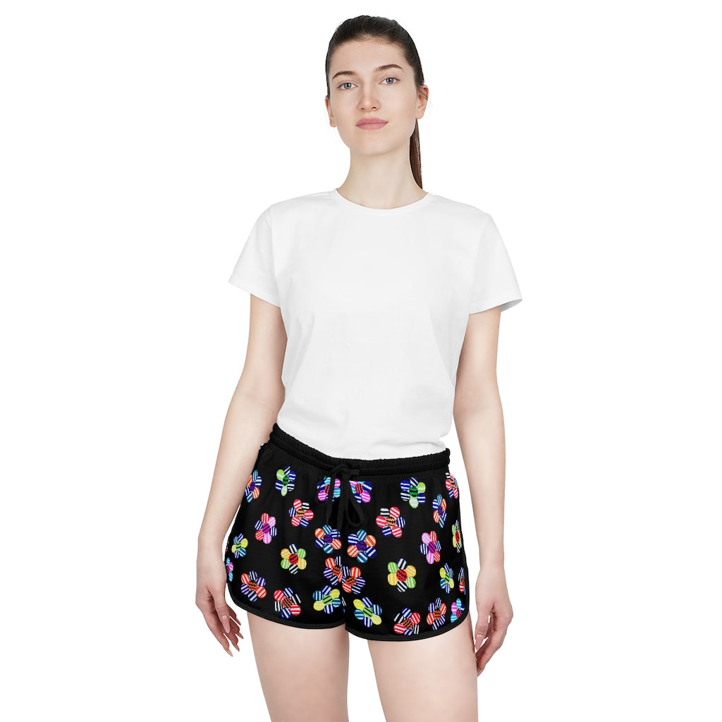 Black Candy Florals Relaxed Shorts