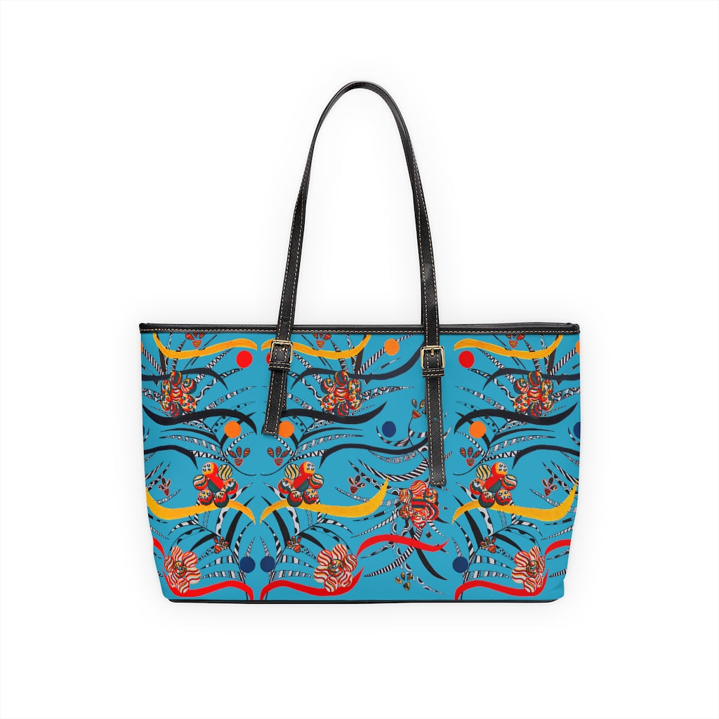 Aqua Wilderness PU Leather Shoulder Bag