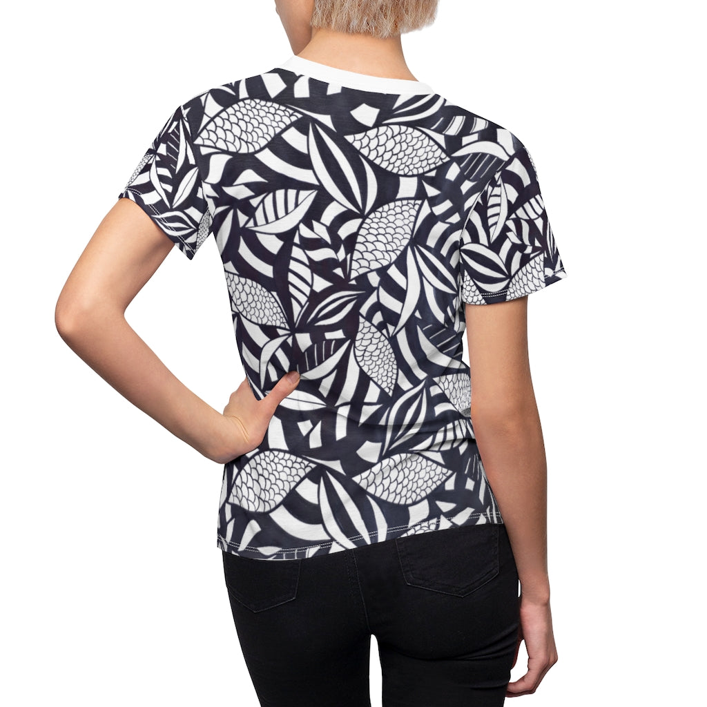Tropical Minimalist Monochrome AOP T-shirt