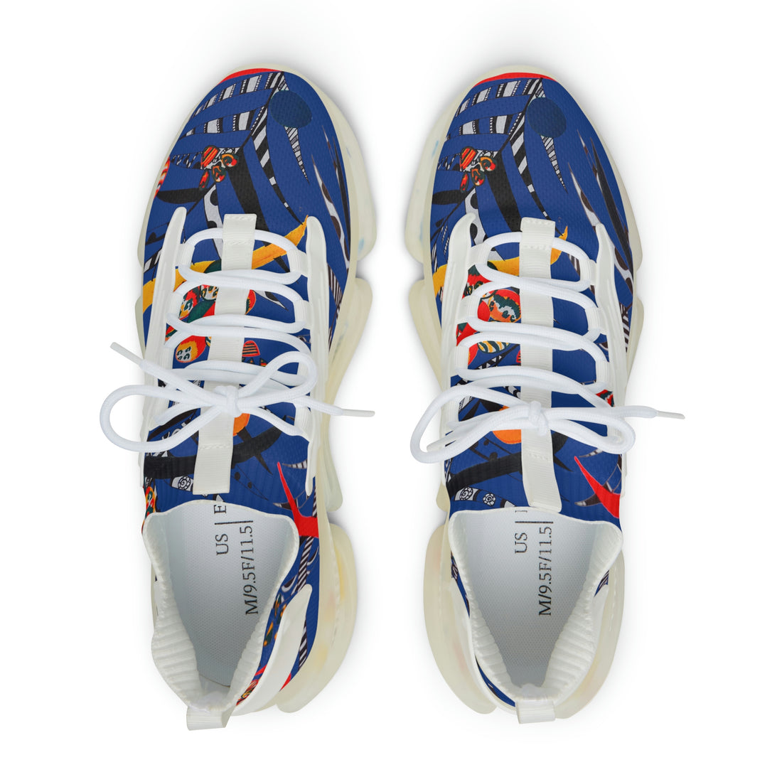Royal Blue Wildly Wicked OTT Men's Mesh Knit Sneakers