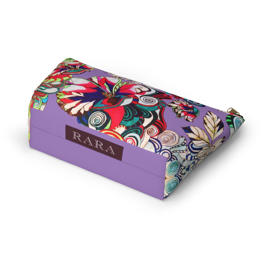 Floral Pop Lilac Accessory Pouch