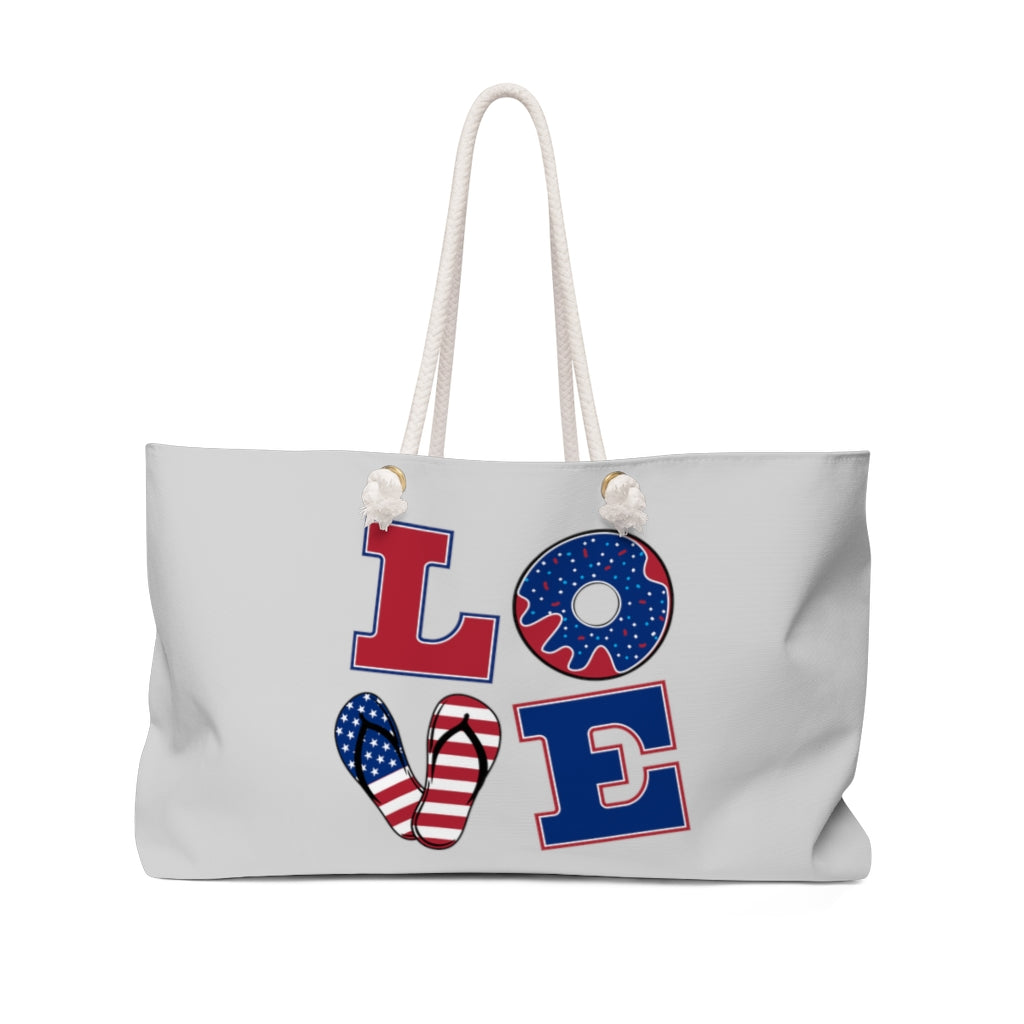 Slate American Love Weekender Bag