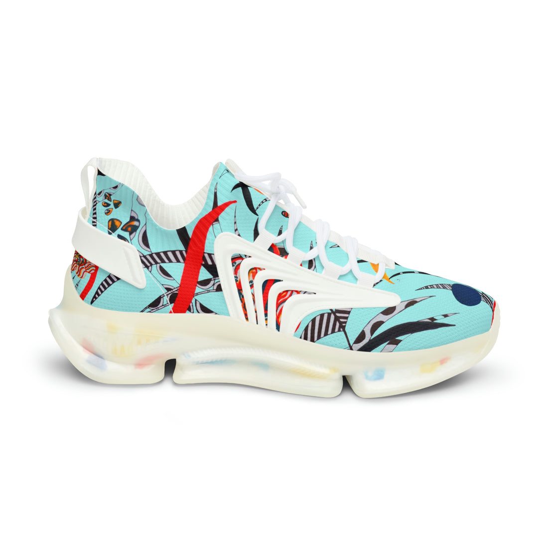 Icy Blue Wildly Wicked OTT Men's Mesh Knit Sneakers