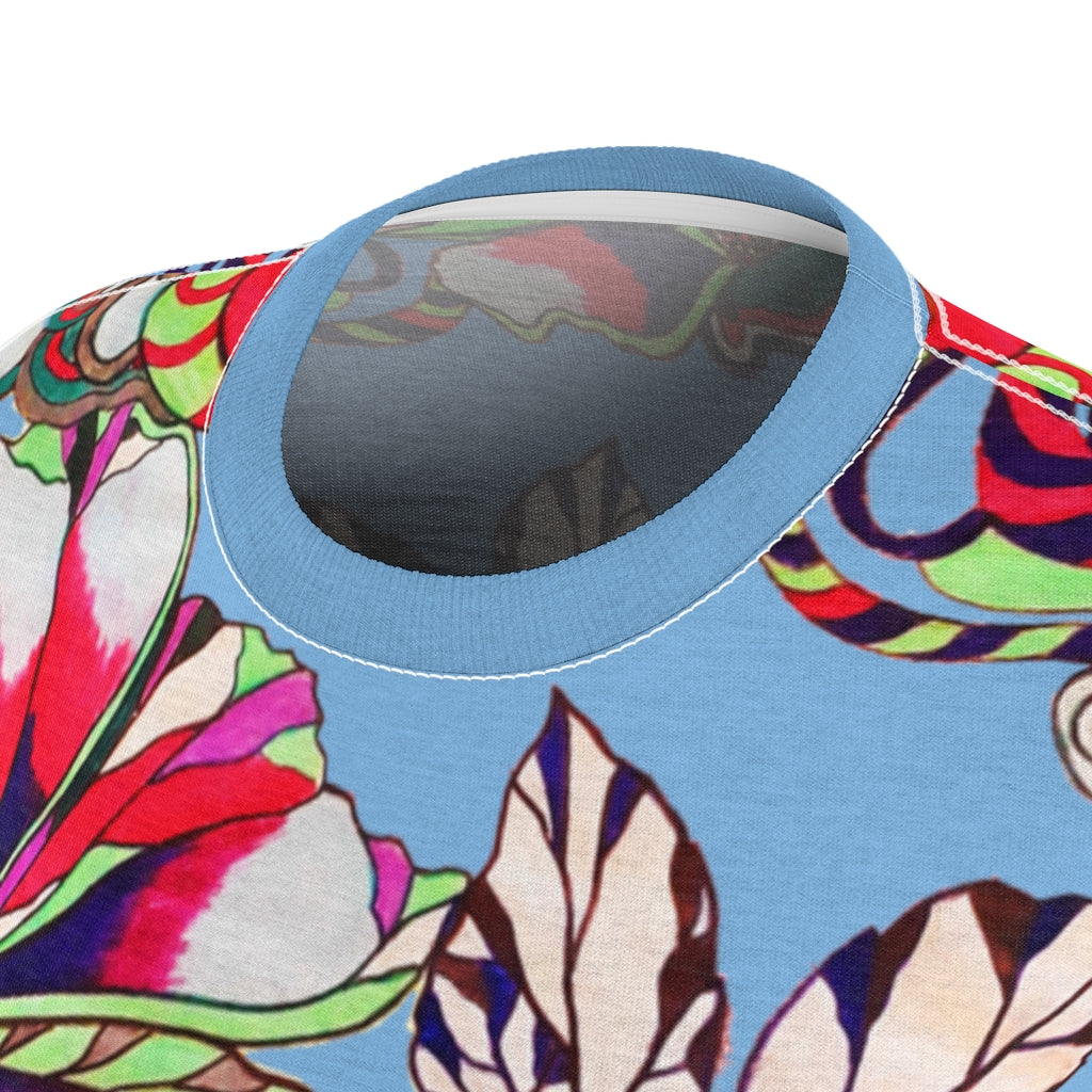 Graphic Floral AOP Sky T-Shirt