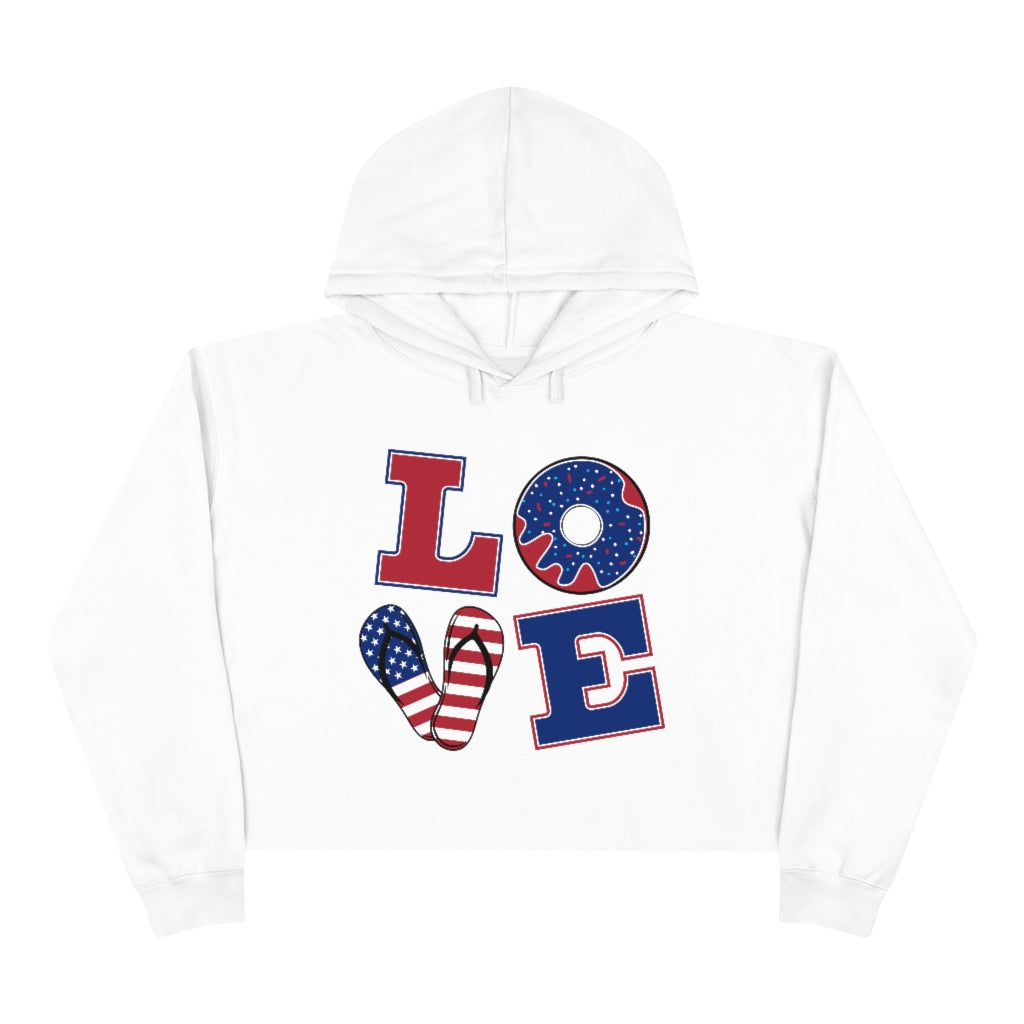 4th of July Crop Hoodie