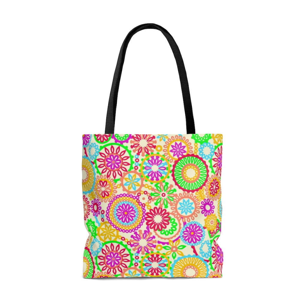 The 70's Vibe Lemon Tote Bag