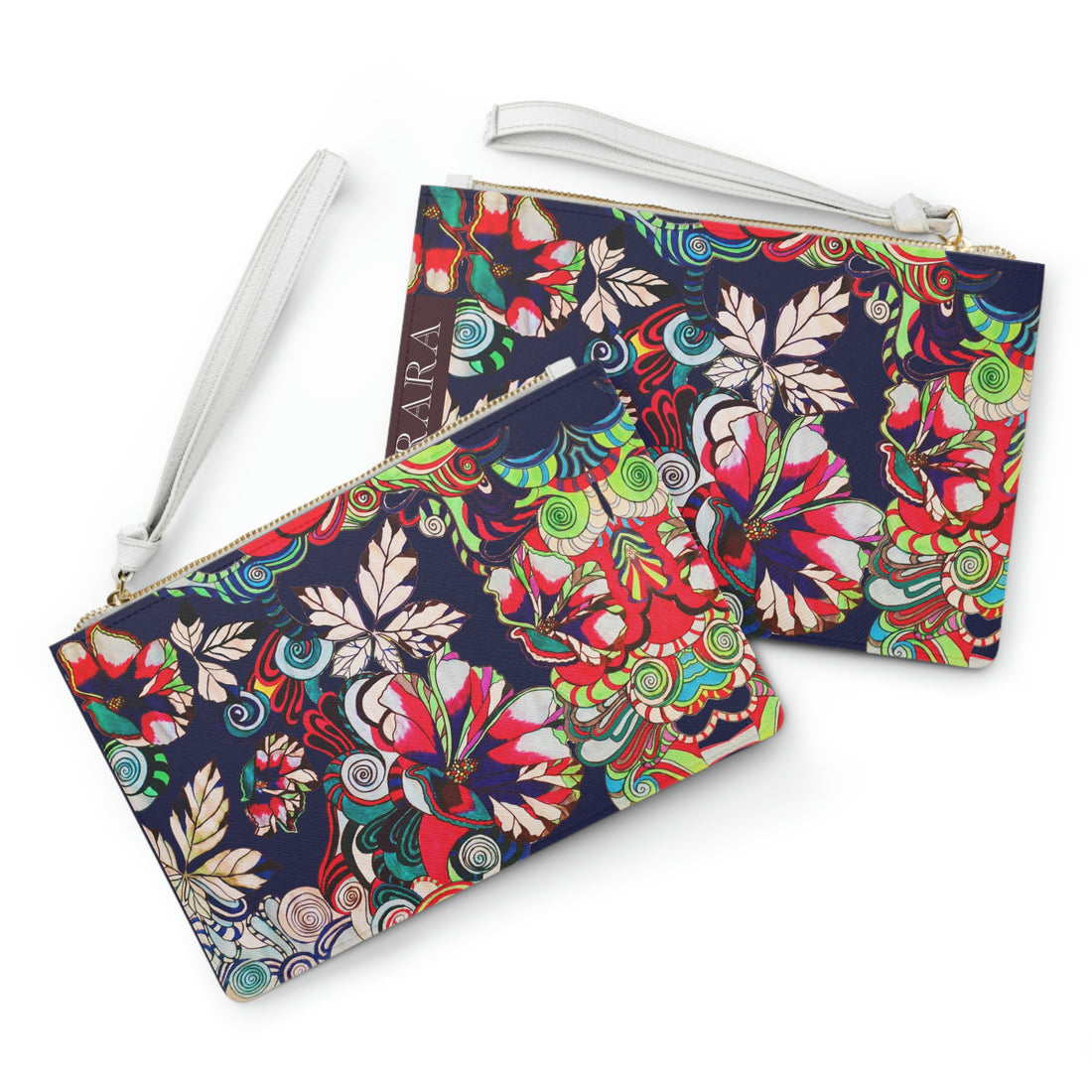 Ink Floral Pop Clutch Bag