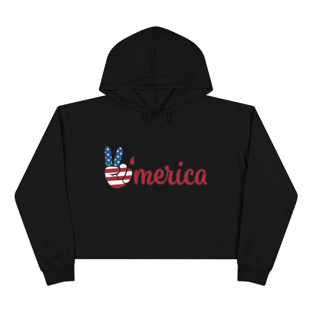 American Crop Hoodie