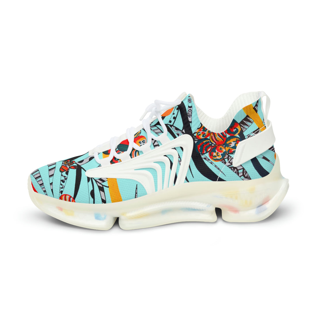Icy Blue Wildly Wicked OTT Men's Mesh Knit Sneakers
