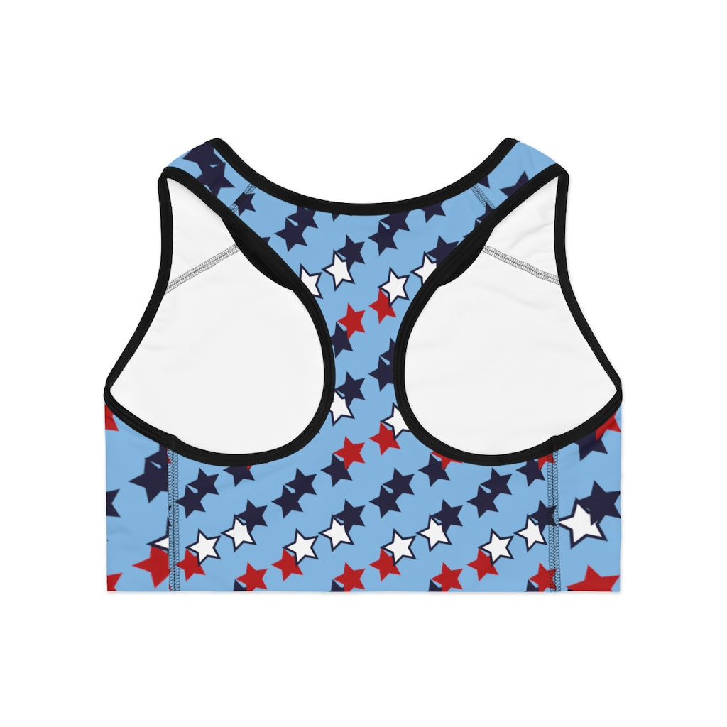 Sky Star Print (AOP) Sports Bra