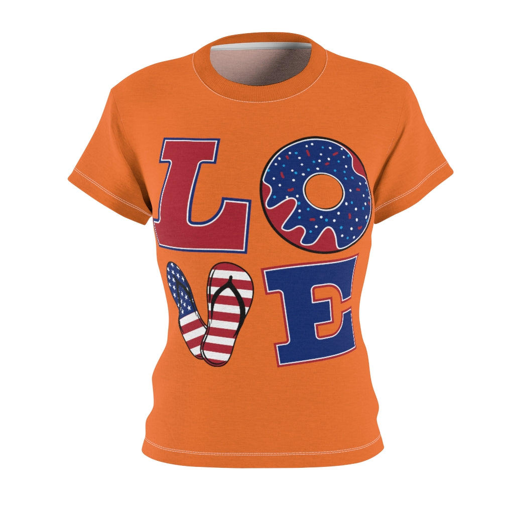 L.O.V.E. 'merica Orange T-Shirt