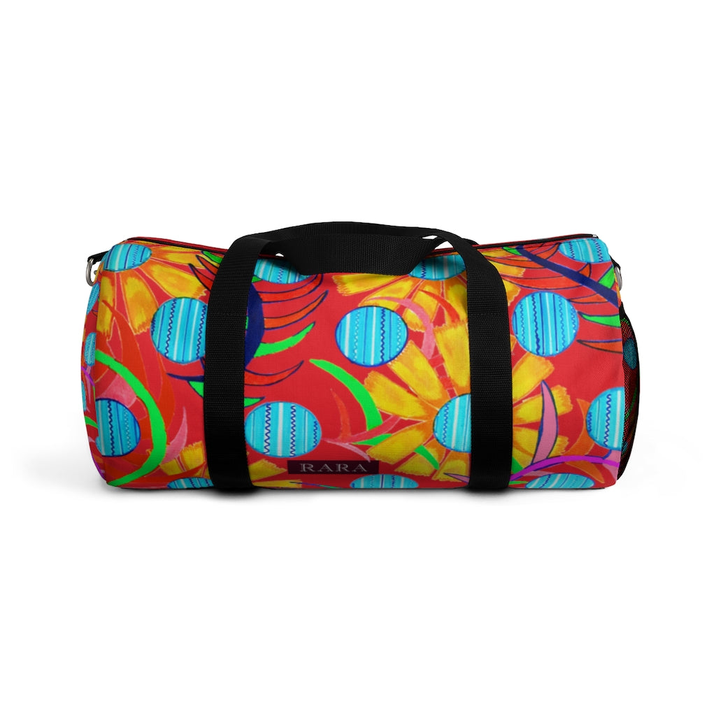 Sunflower Scarlet Duffel Bag