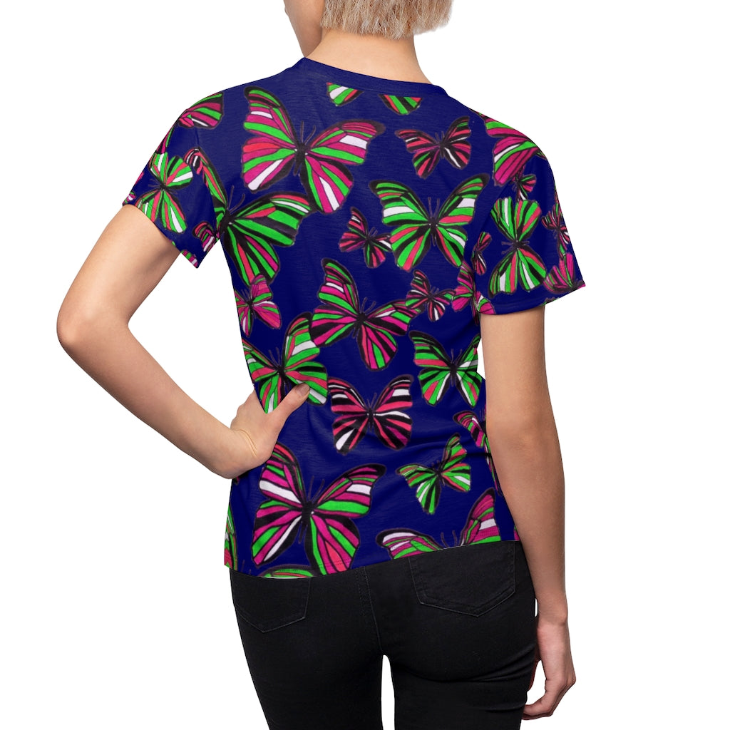 Butterflies AOP Navy T-shirt