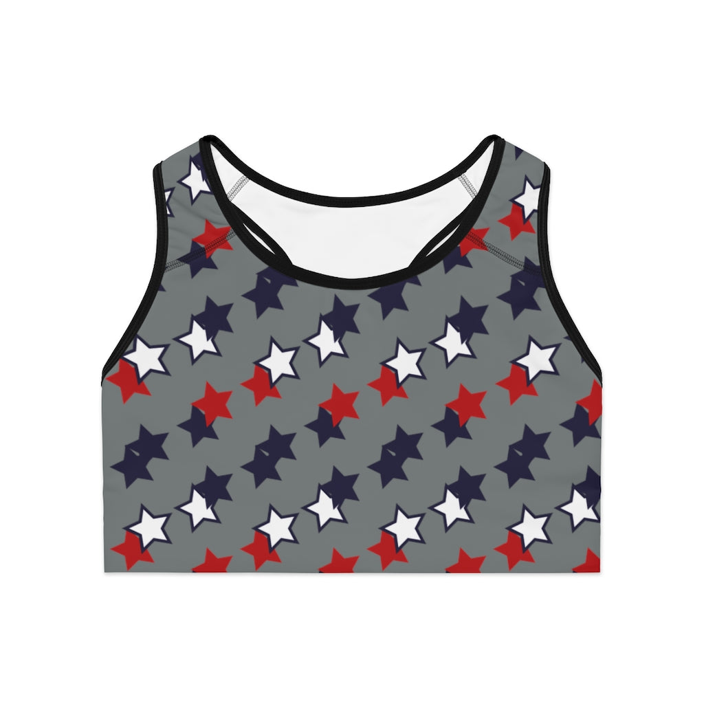 Ash Star Print (AOP) Sports Bra
