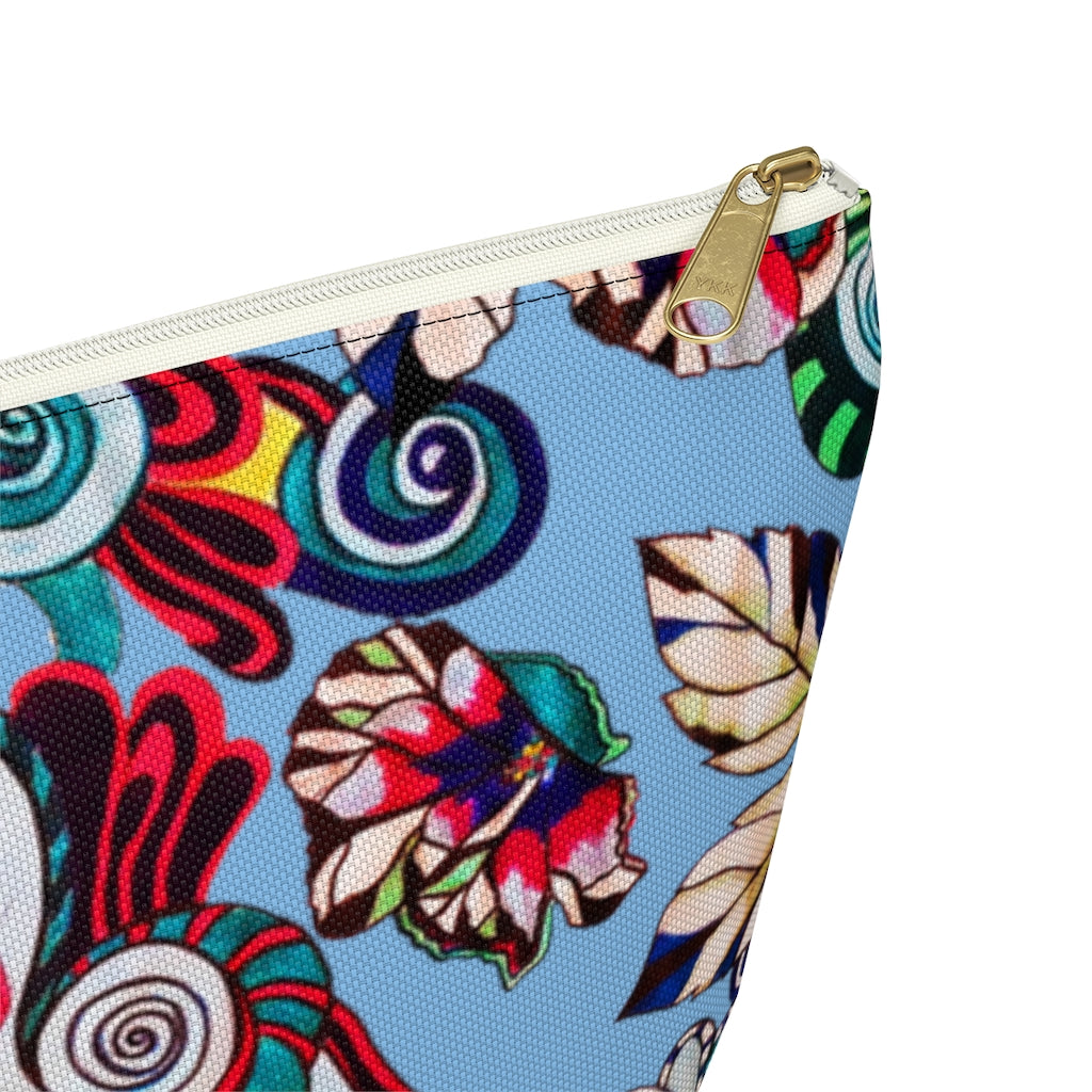 Floral Pop Sky Accessory Pouch