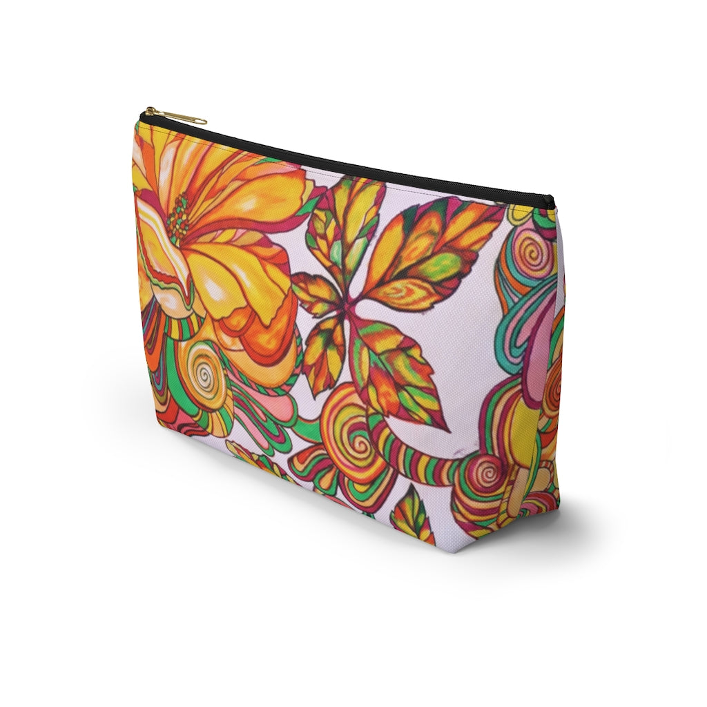 Artsy Floral Accessory Pouch