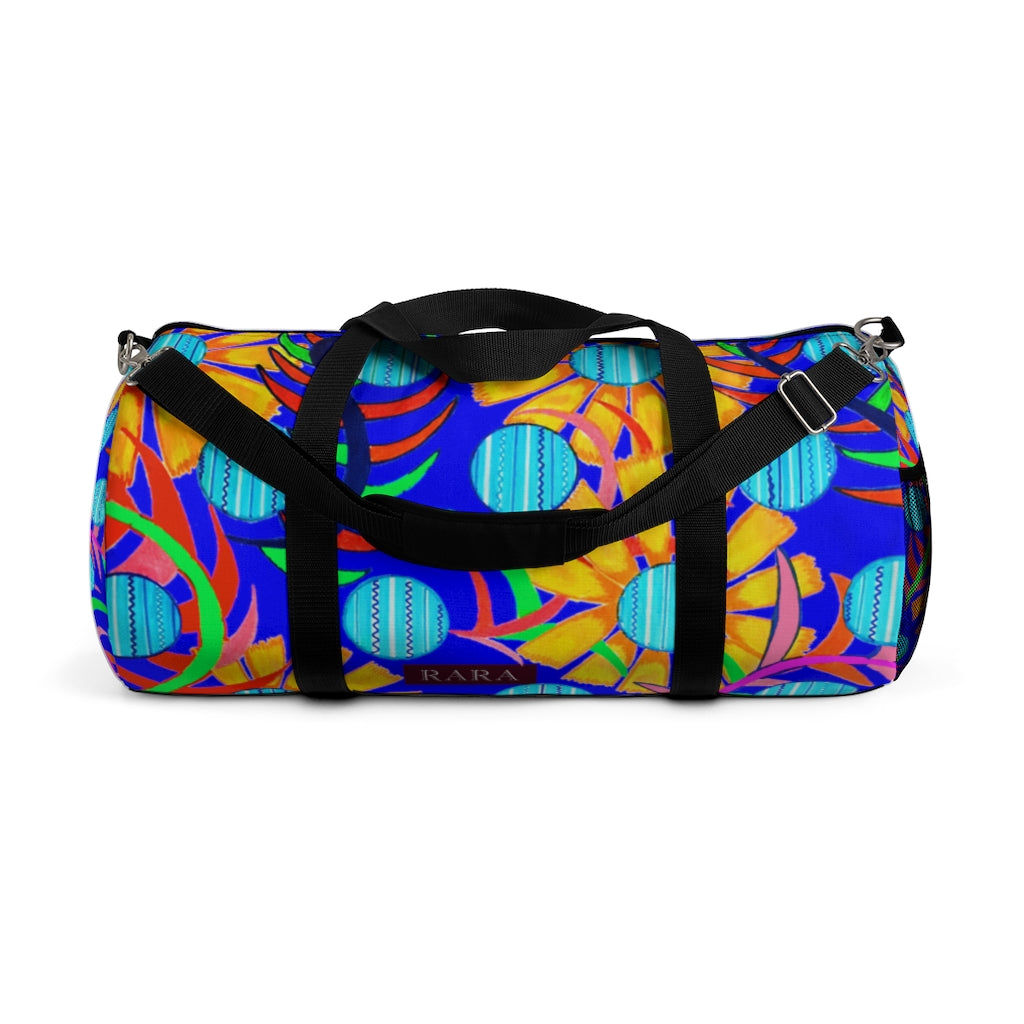 Sunflower Electric Blue Duffel Bag