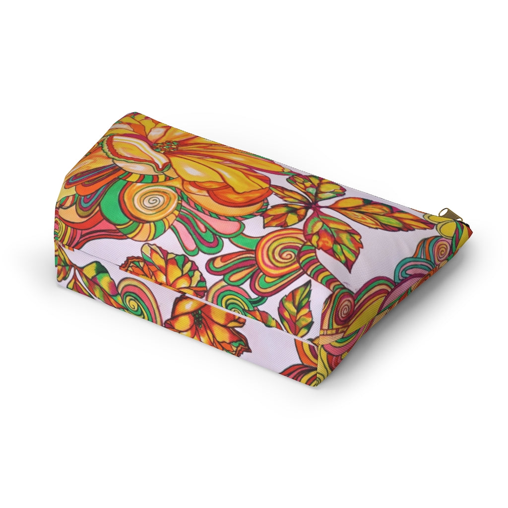 Artsy Floral Accessory Pouch
