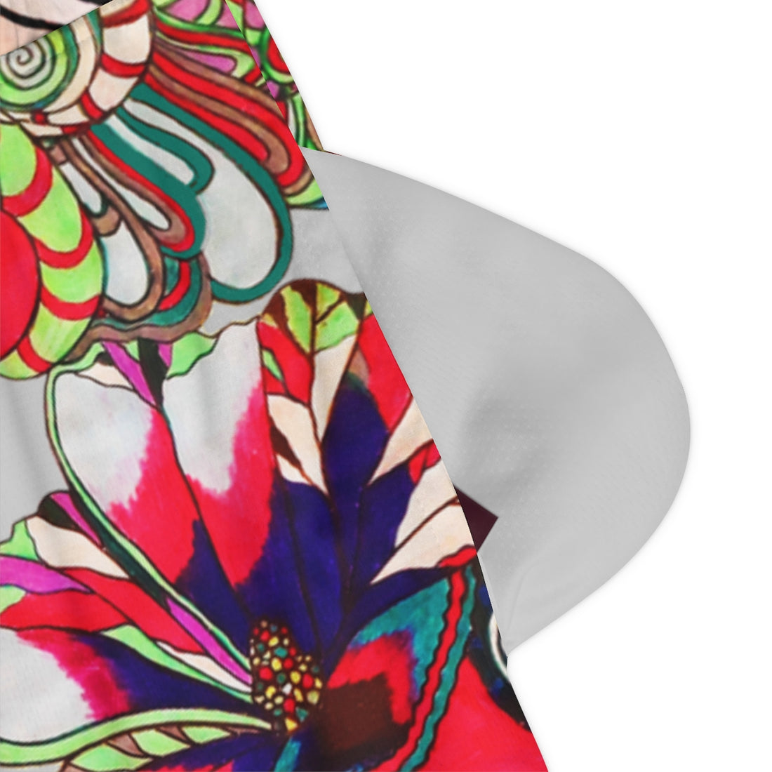 Slate Graphic Floral Basketball Rib Shorts (AOP)