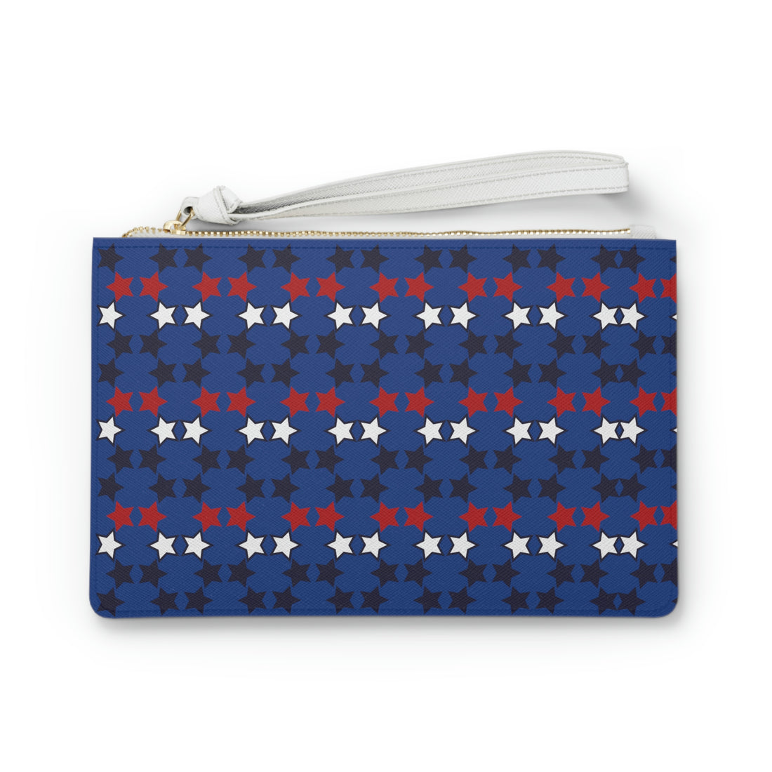 Royal Blue Star Print Clutch Bag