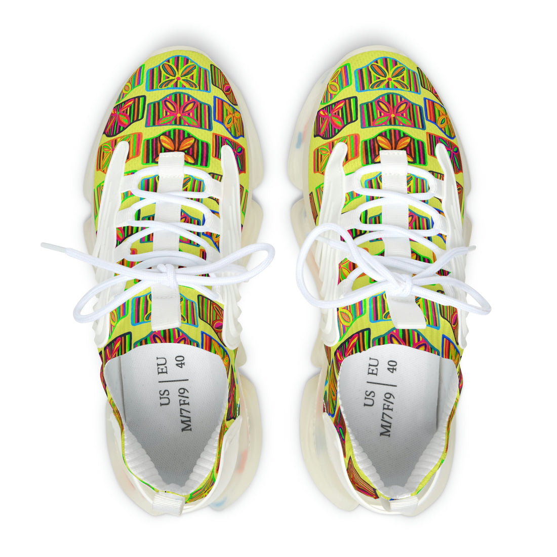 Canary Deco Print OTT Women's Mesh Knit Sneakers