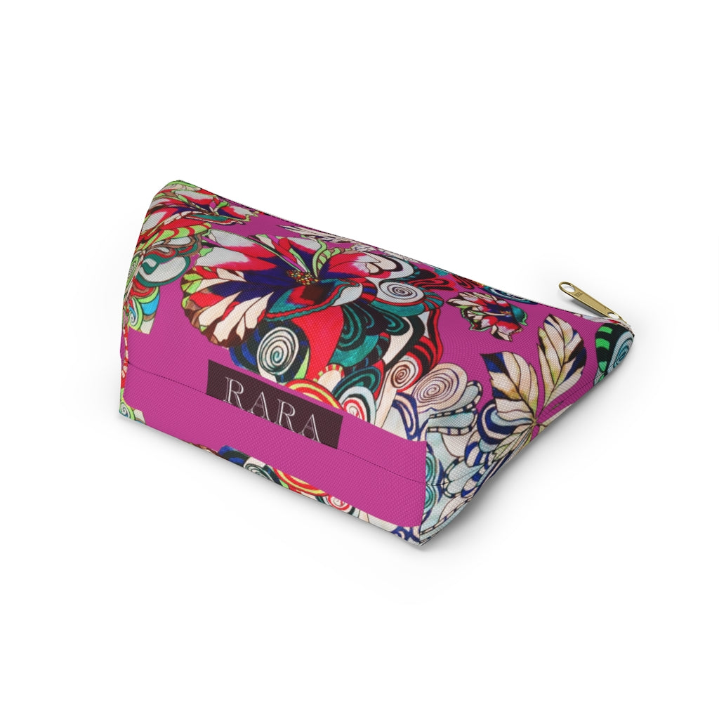 Floral Pop Magenta Accessory Pouch