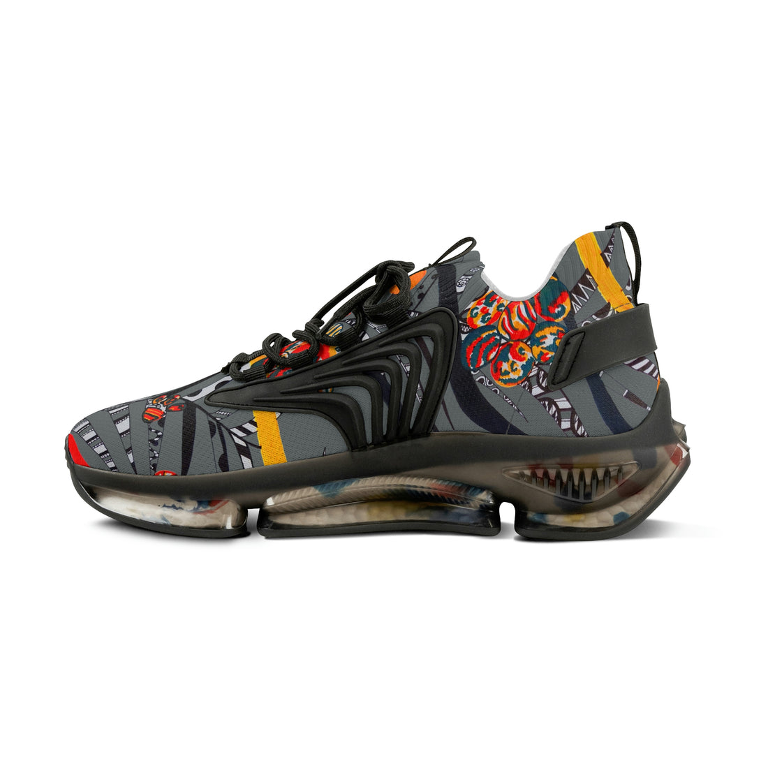 Ash Grey Wildly Wicked OTT Men's Mesh Knit Sneakers