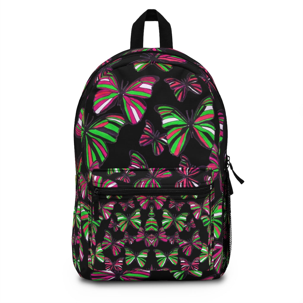 Butterflies Black Backpack
