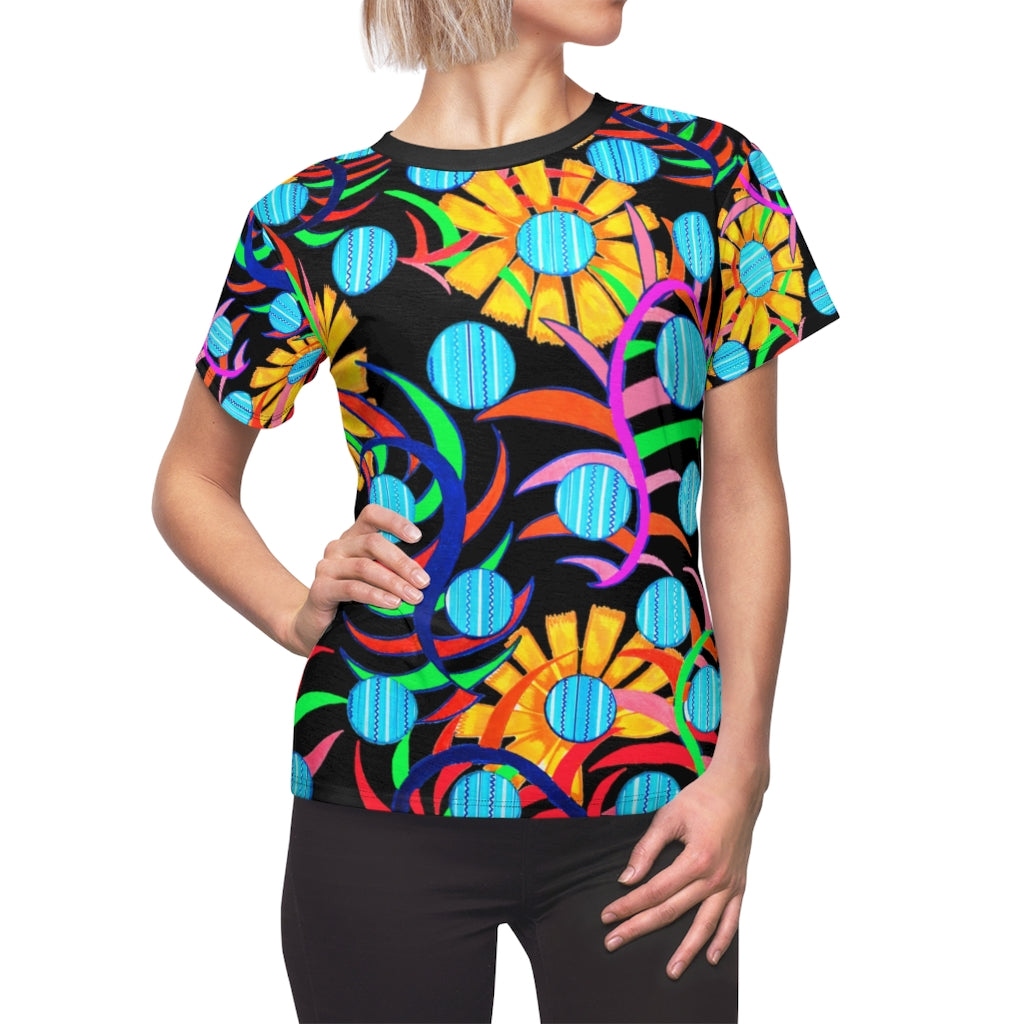 Sunflower AOP Black T-shirt