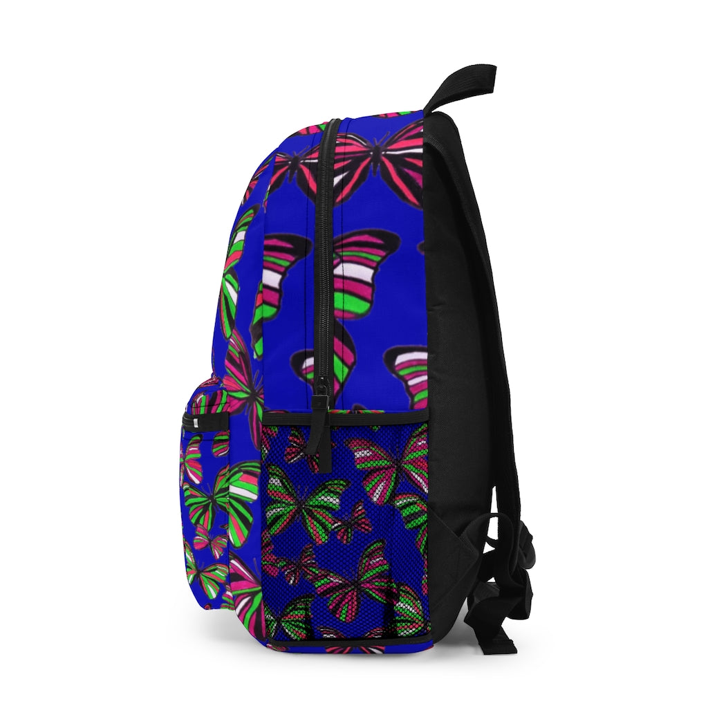 Butterflies Royal Blue Backpack