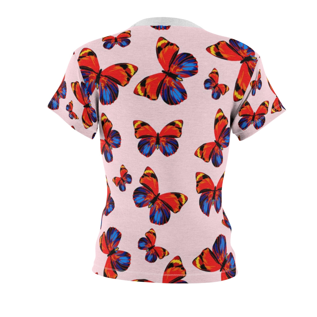 Tangerine Butterflies AOP T-Shirt
