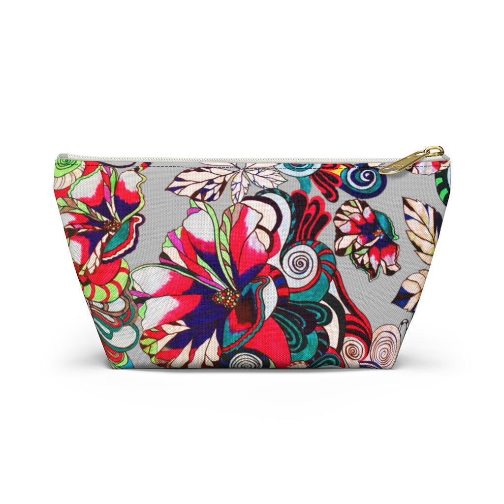 Floral Pop Slate Accessory Pouch
