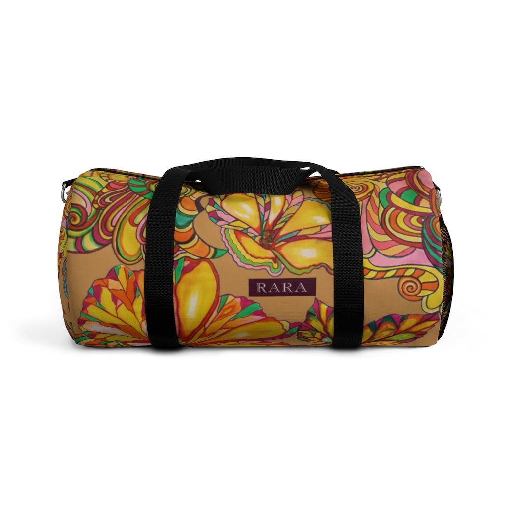 Artsy Floral Tussock Duffel Bag
